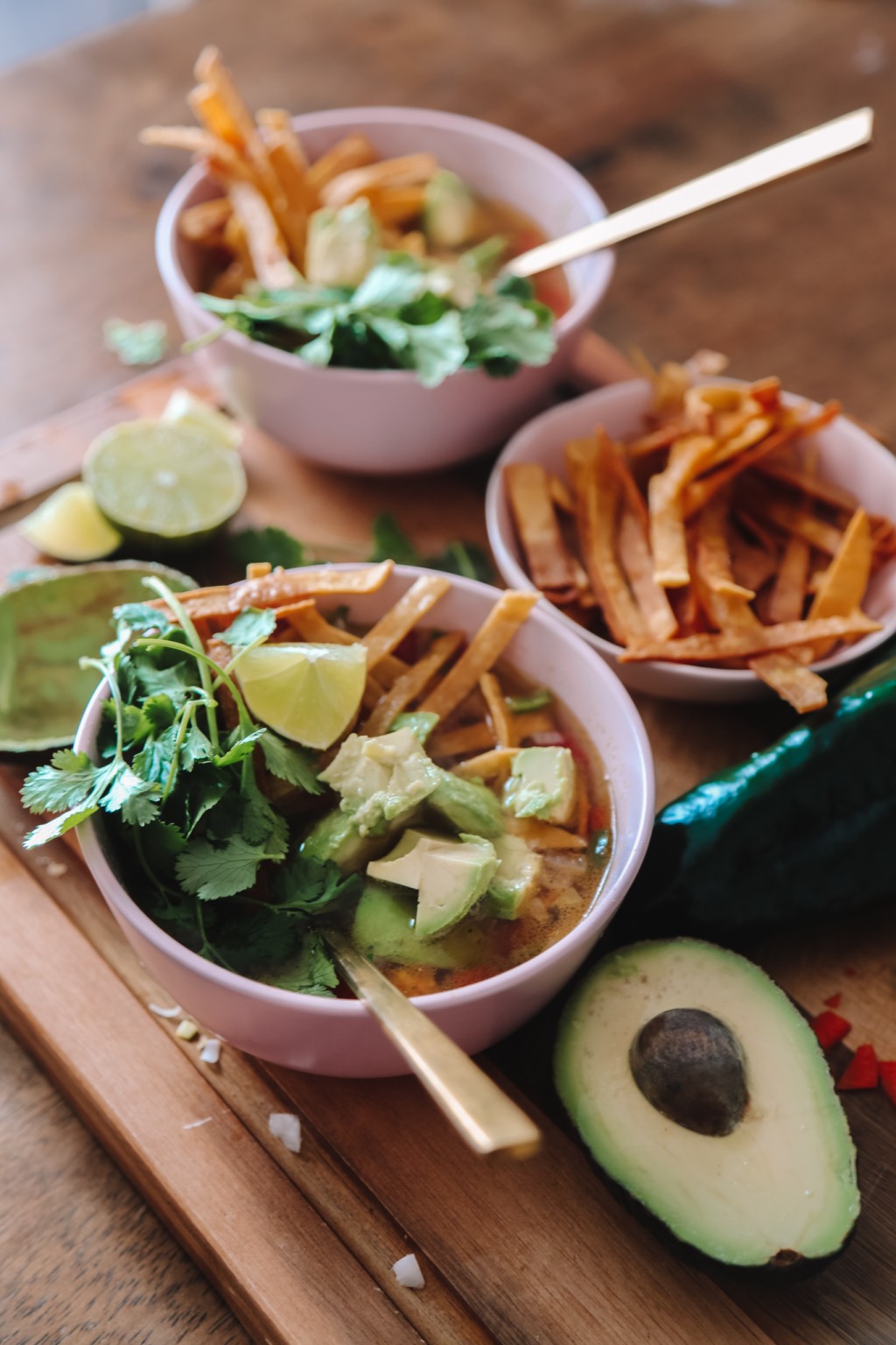 Chicken Poblano Tortilla Soup - Sweet Life