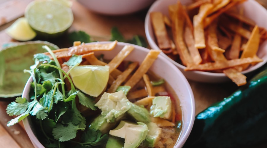 chicken poblano tortilla soup