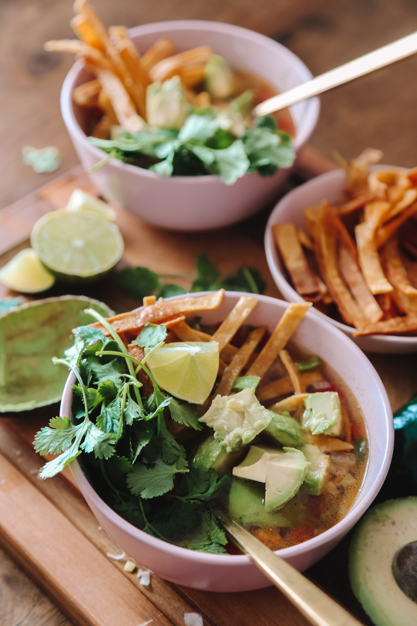 how to make chicken tortilla soup with poblanos