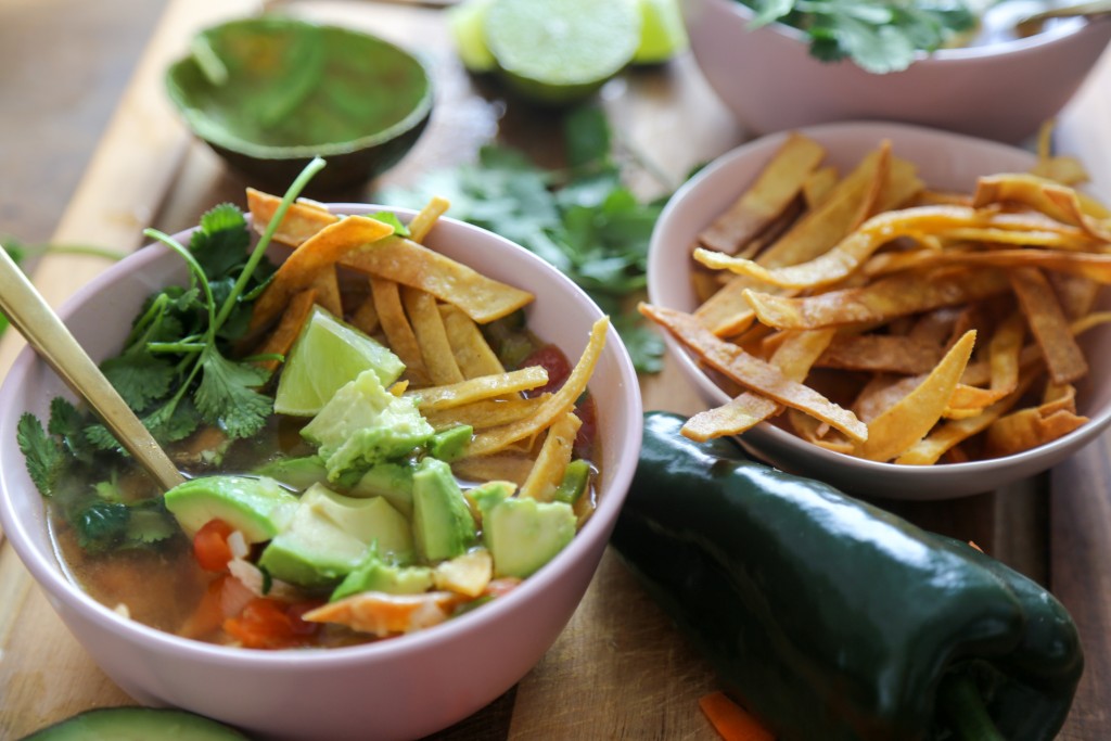 Chicken Poblano Tortilla Soup - Sweet Life