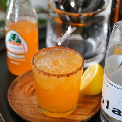 Jarritos Mandarin Margarita  {3 Ingredient Cocktail}