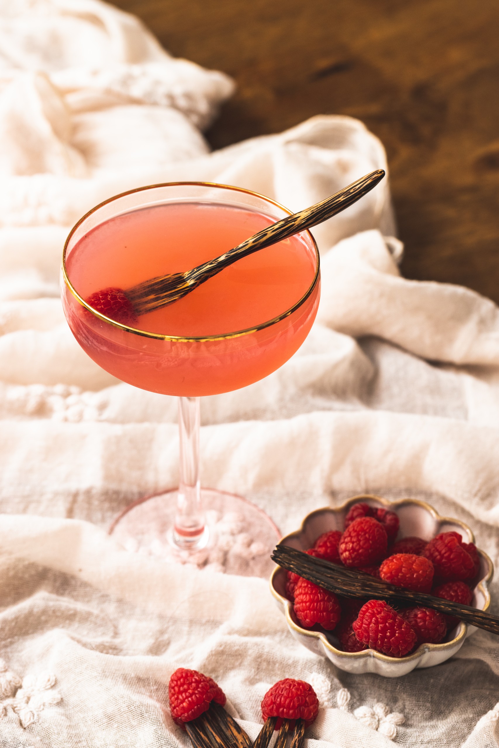 raspberry martini cocktail