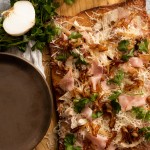 pizza inspired by the traditional Cubano sandwich