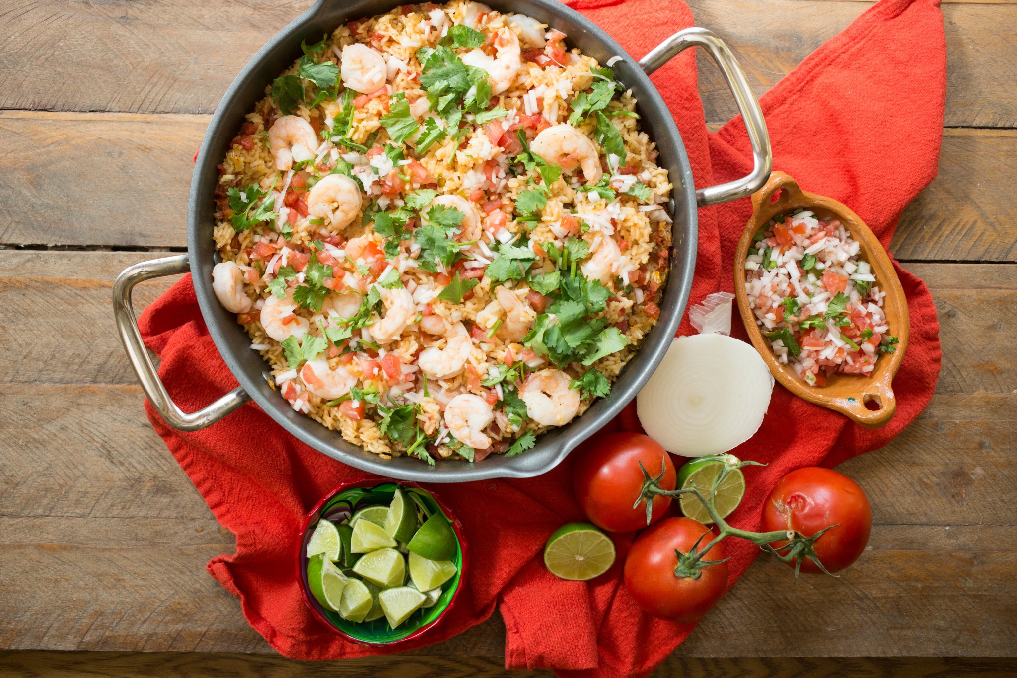 Skillet Pico de Gallo Shrimp - Sweet Life