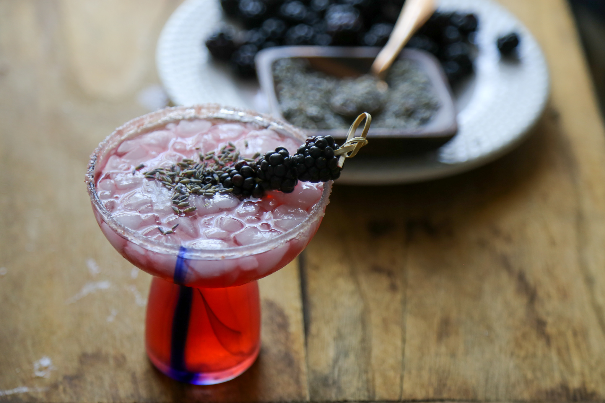 lavender blackberry syrup recipe for cocktails and mocktails