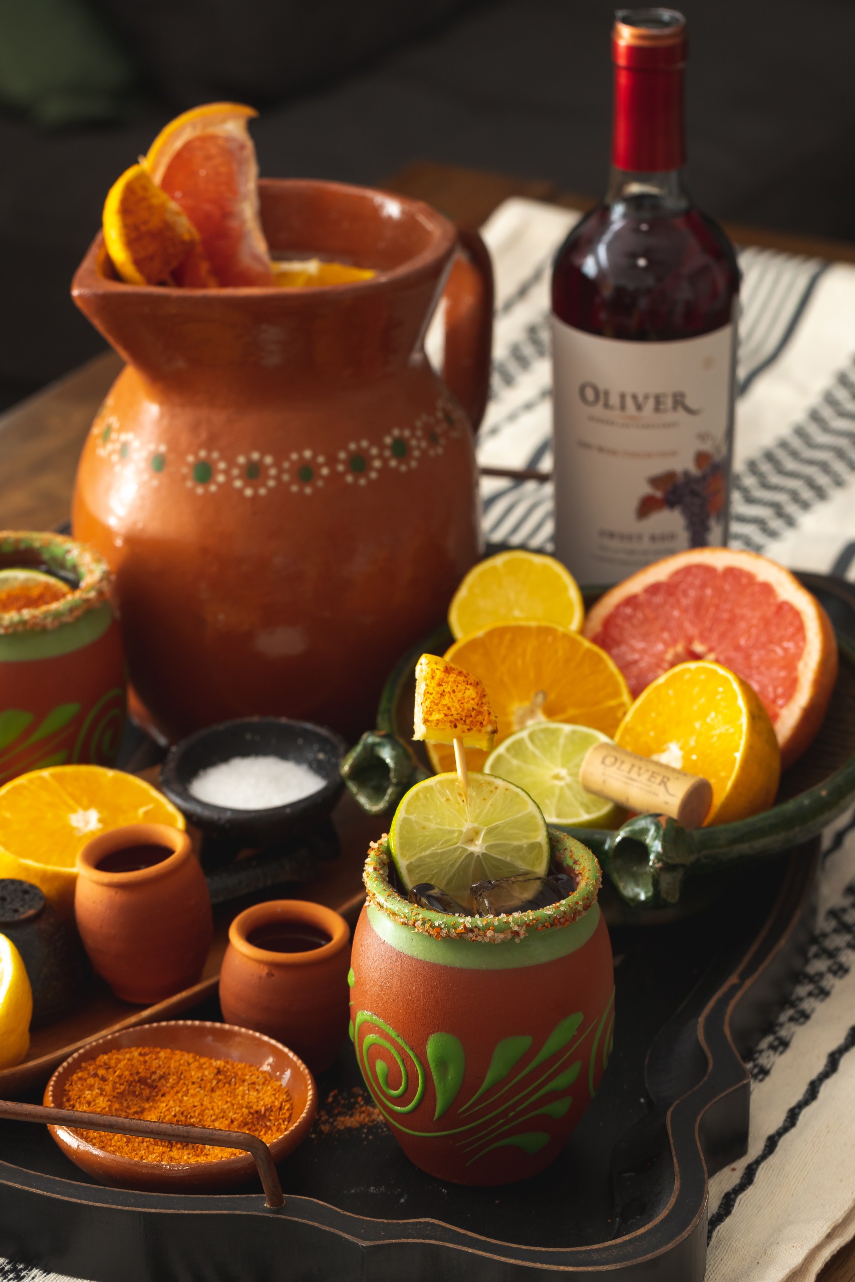 pitcher style cantaritos cocktail