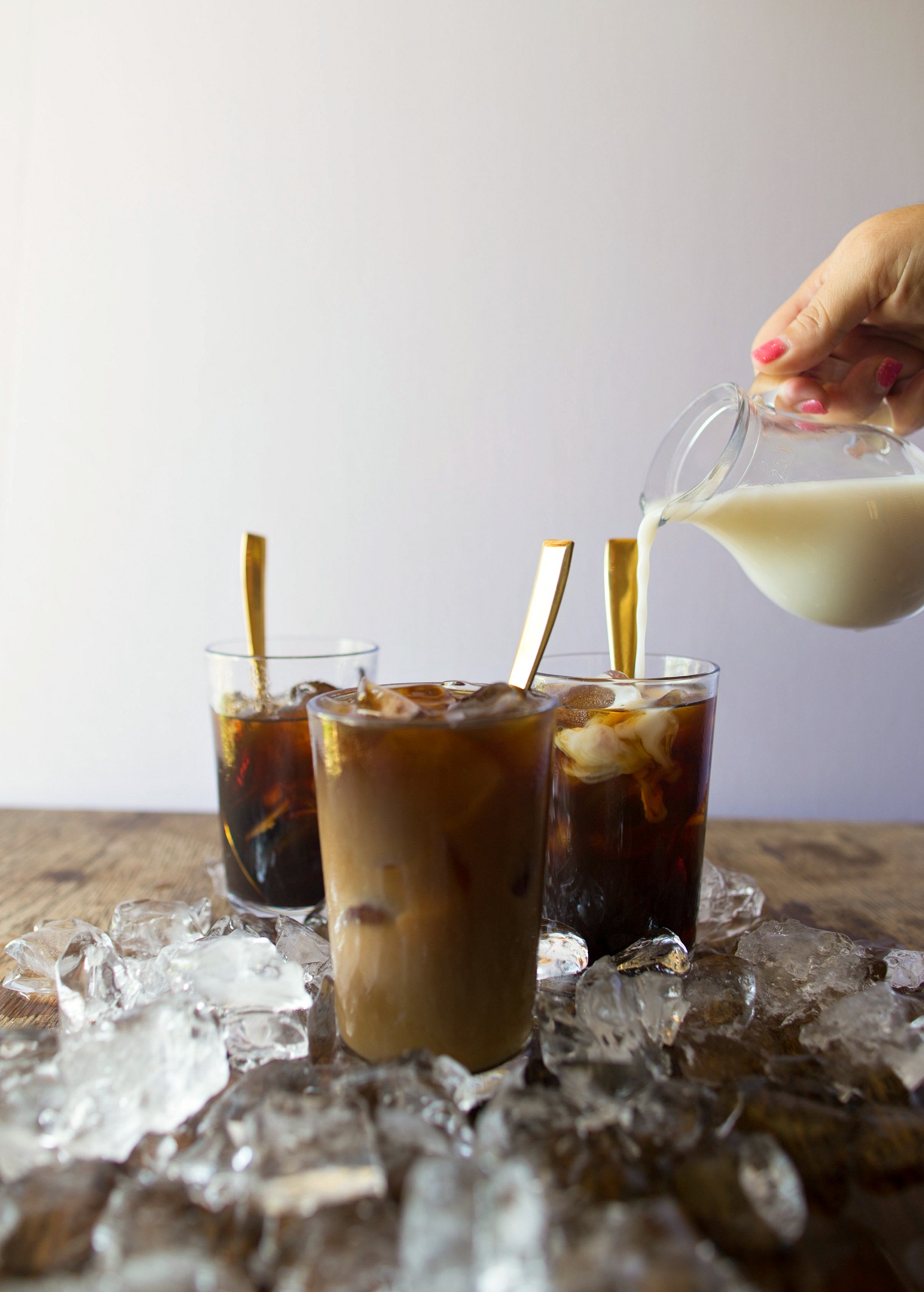 how to make iced coffee with horchata