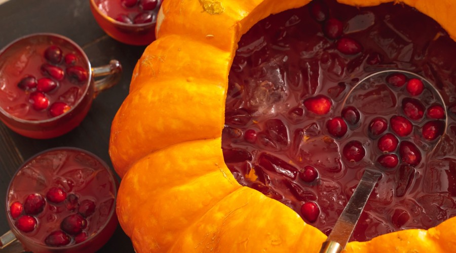 how to carve a pumpkin into a punch bowl