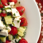 no cook Tomato Cucumber Panela Salad recipe