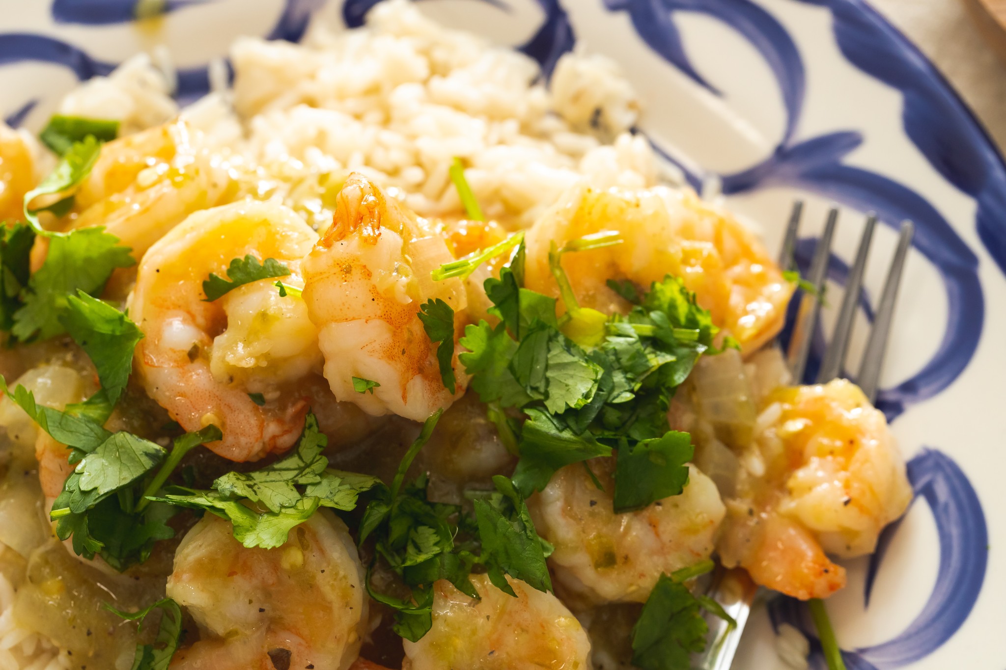 Quick and Easy Salsa Verde Shrimp - Sweet Life