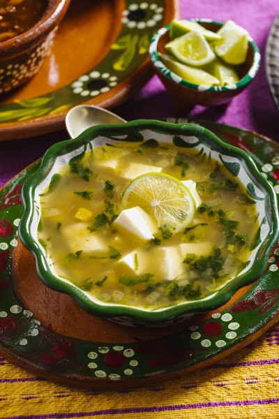 sopa de elote con queso