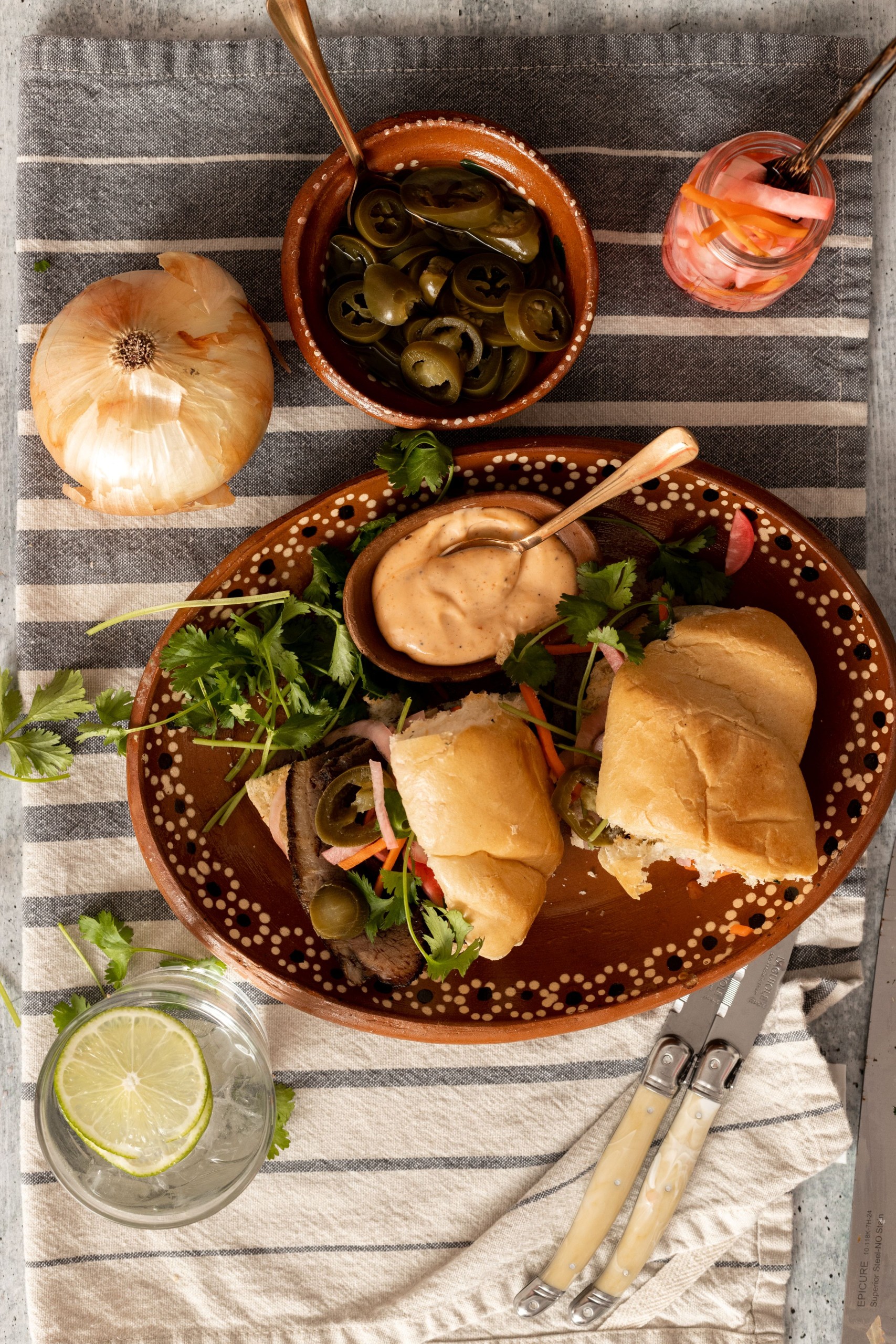 banh mi made with brisket