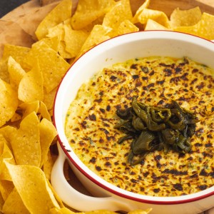 how to make poblano artichoke dip