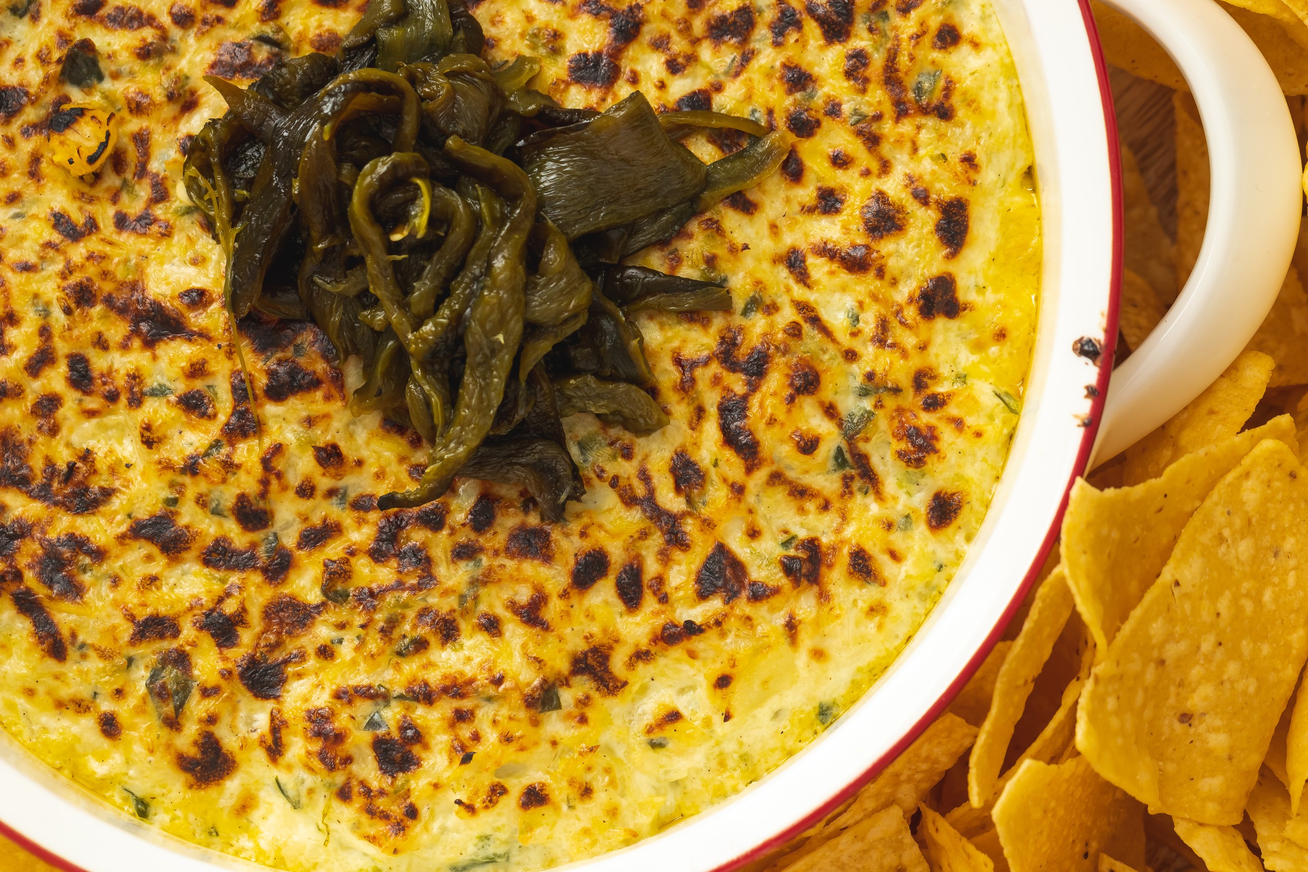 easy poblano dip with cheese