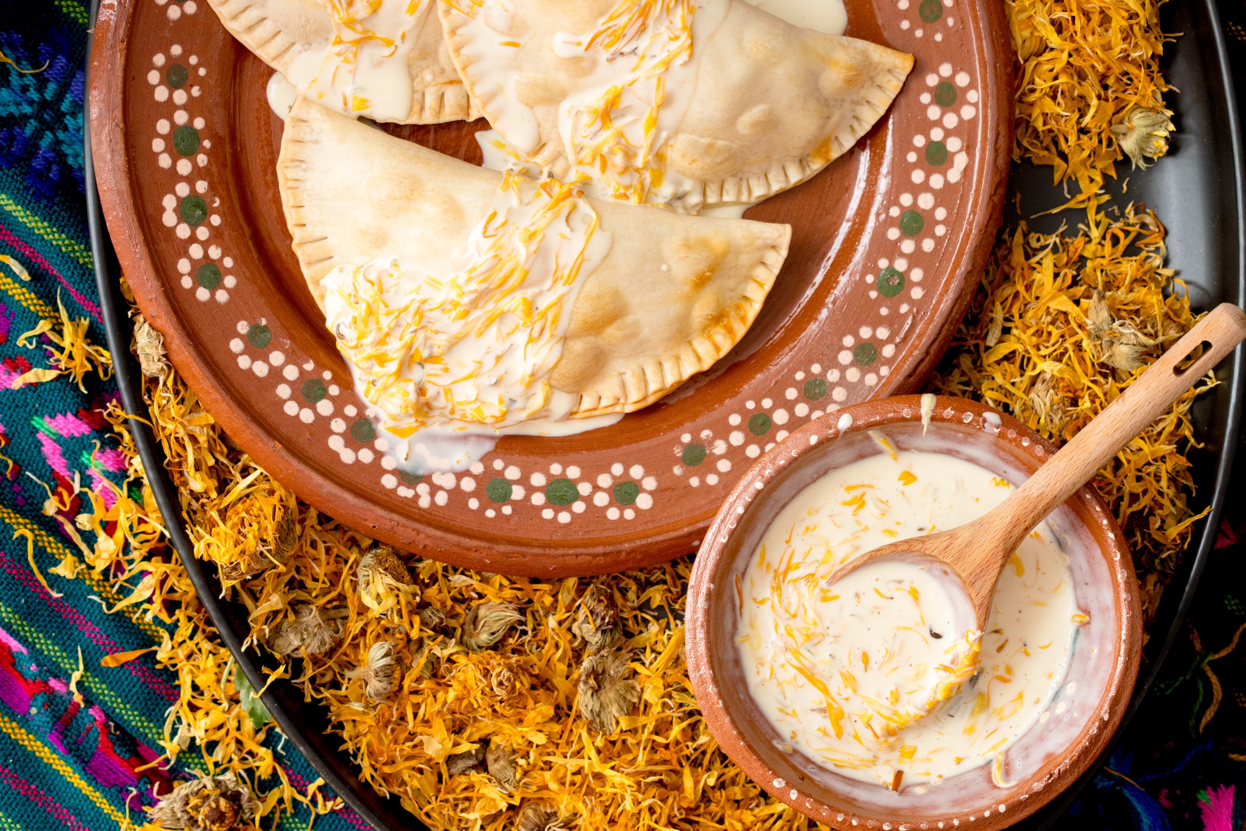 Guajillo Chicken Empanada recipe